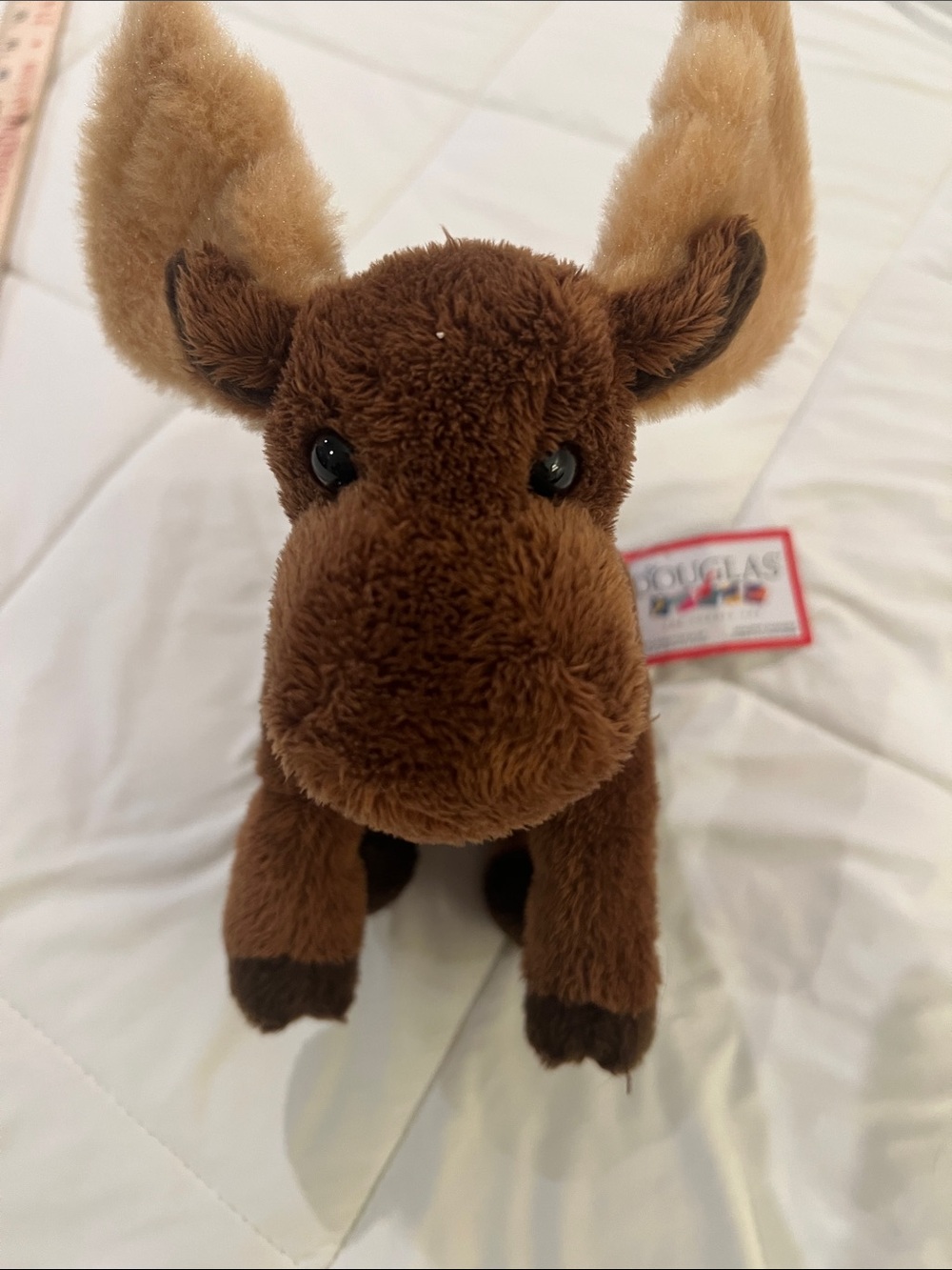 Douglas Cuddle Plush Brown Moose - Soft Brown Stuffed Animal.